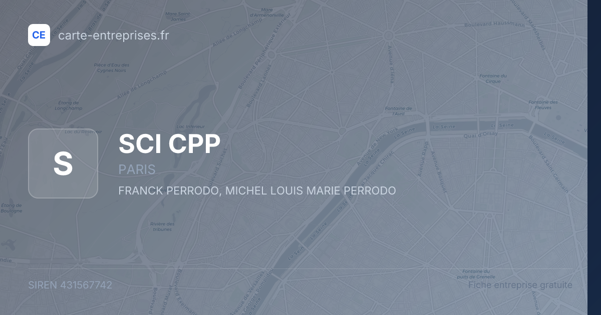 SCI CPP — 431567742 — fiche entreprise