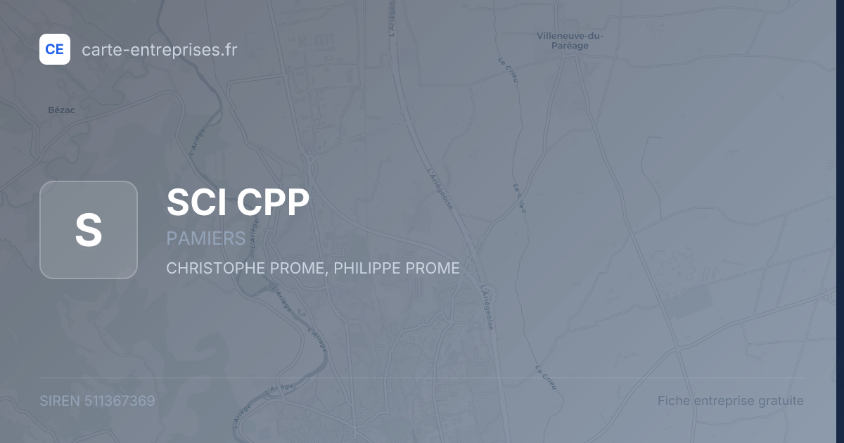 SCI CPP — 511367369 — fiche entreprise