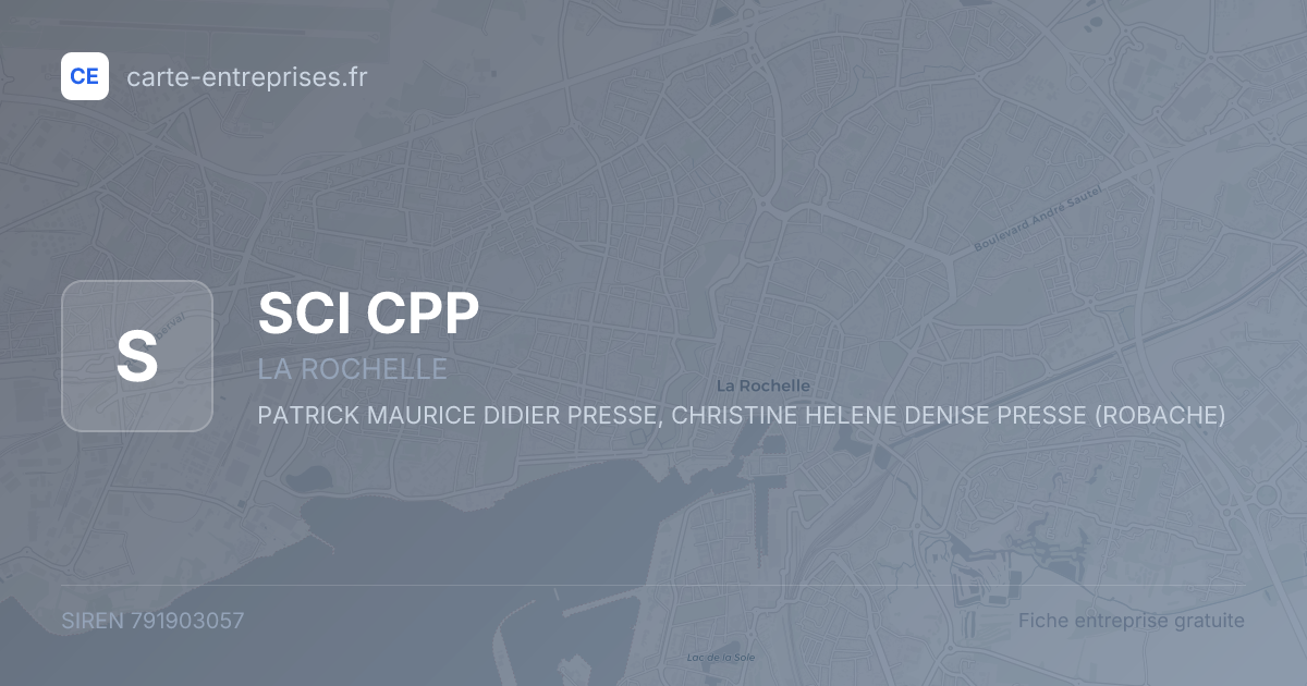 SCI CPP — 791903057 — fiche entreprise