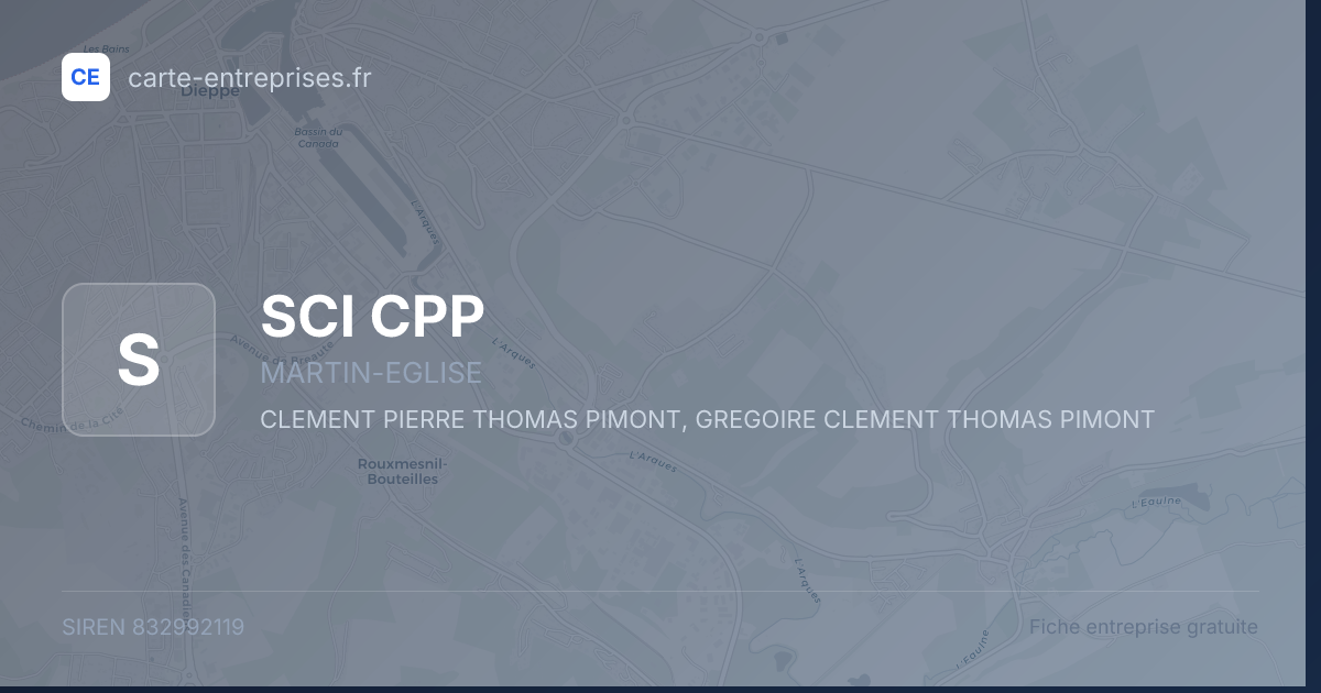 SCI CPP — 832992119 — fiche entreprise