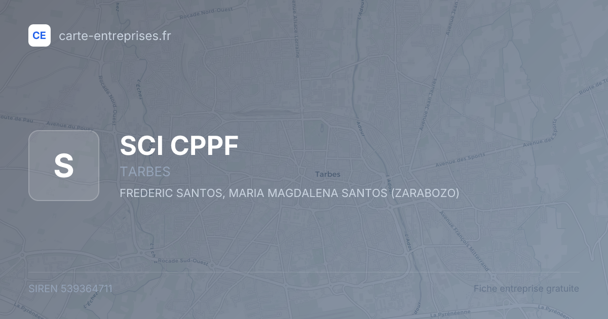 SCI CPPF — 539364711 — fiche entreprise