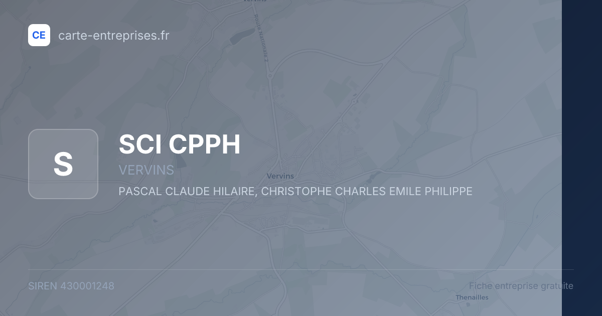 SCI CPPH — 430001248 — fiche entreprise