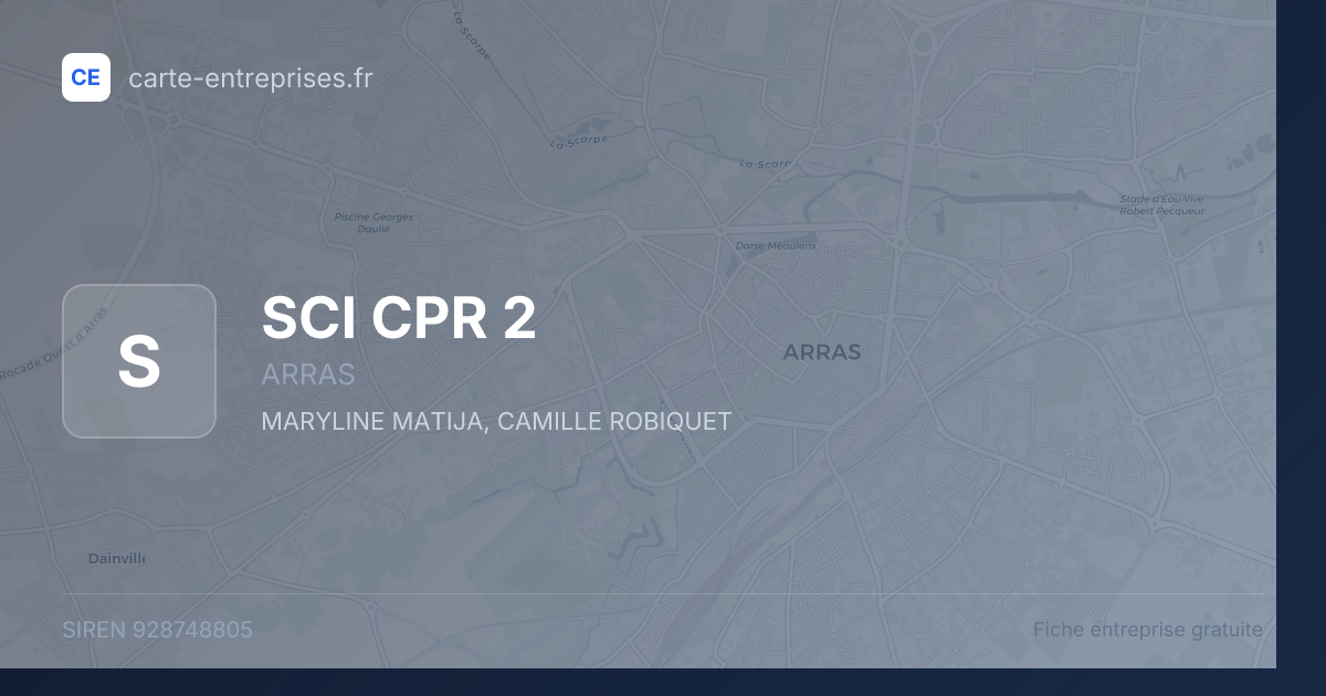 SCI CPR 2 — 928748805 — fiche entreprise