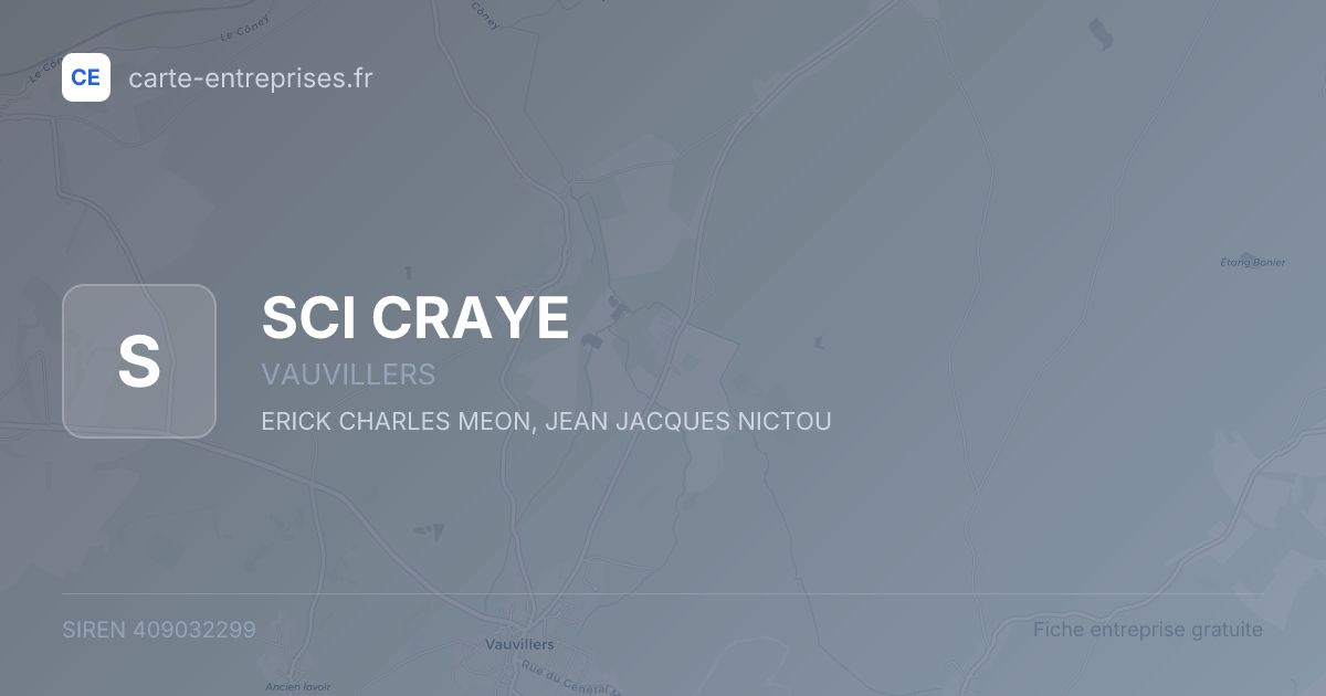 SCI CRAYE — 409032299 — fiche entreprise