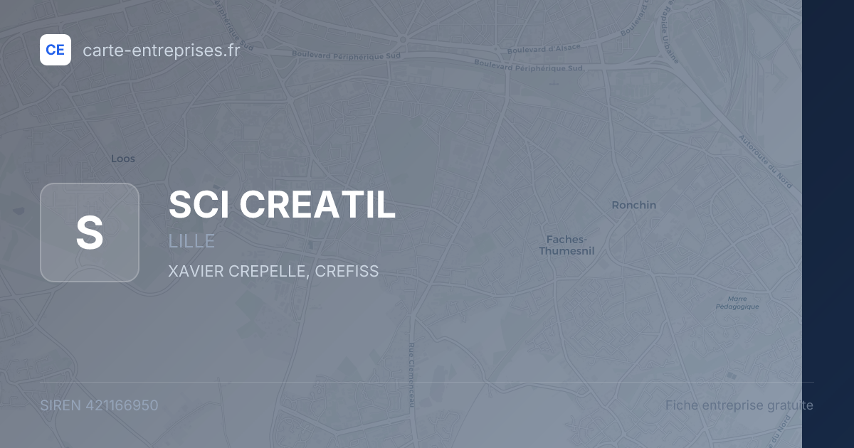 SCI CREATIL — 421166950 — fiche entreprise