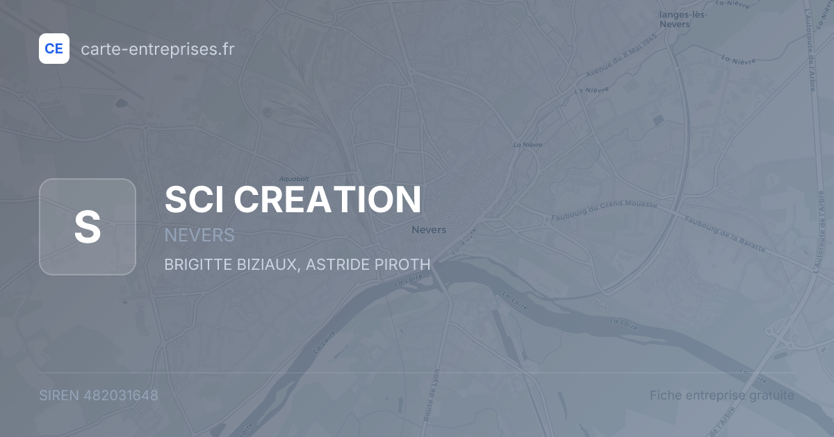 SCI CREATION — 482031648 — fiche entreprise
