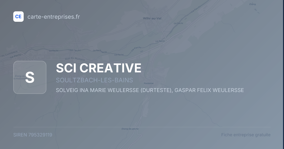 SCI CREATIVE — 795329119 — fiche entreprise