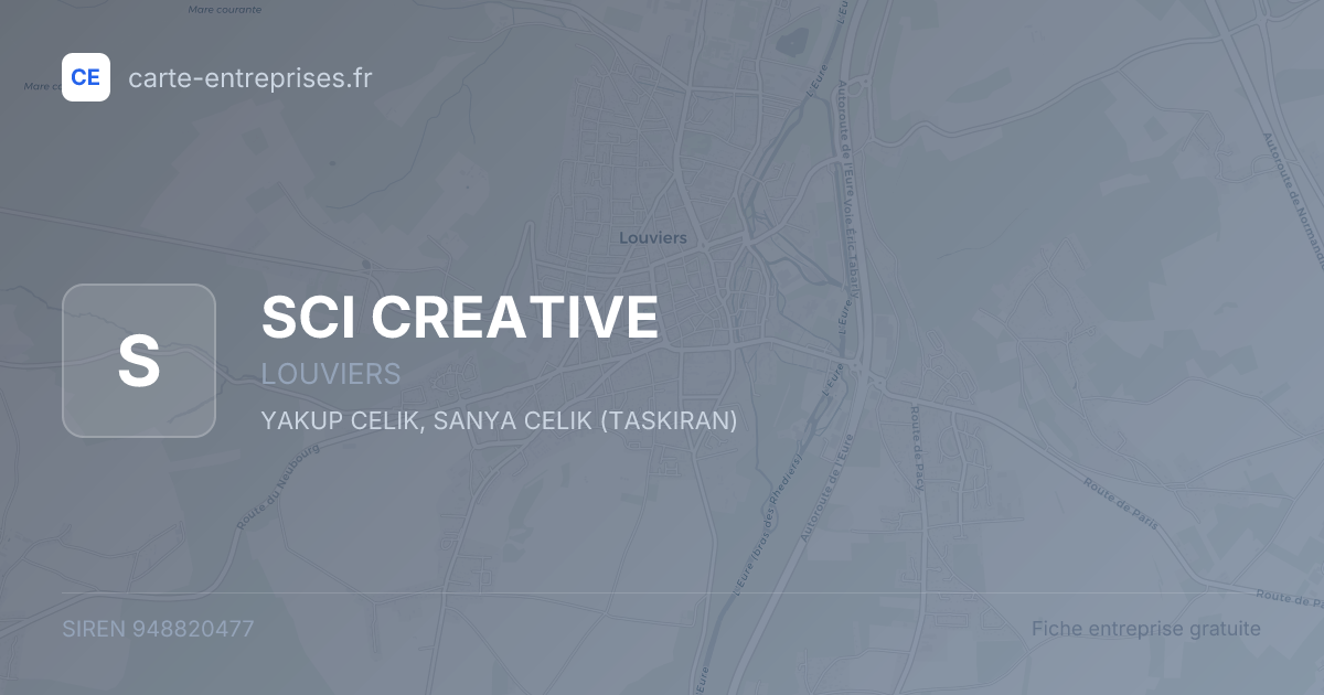 SCI CREATIVE — 948820477 — fiche entreprise