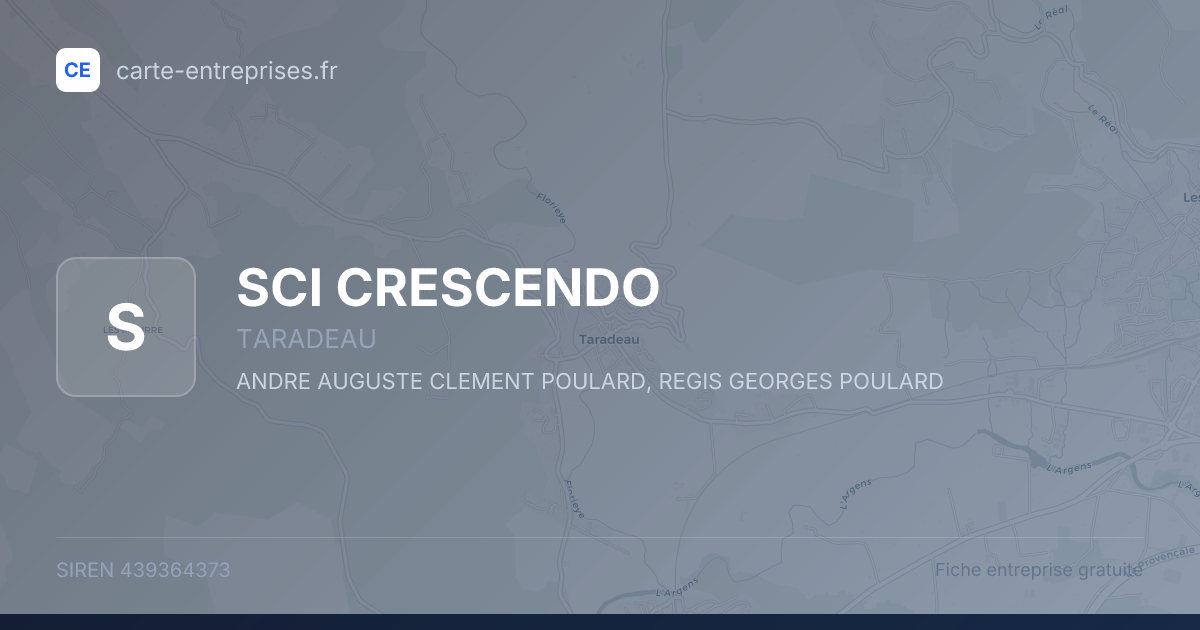 SCI CRESCENDO — 439364373 — fiche entreprise