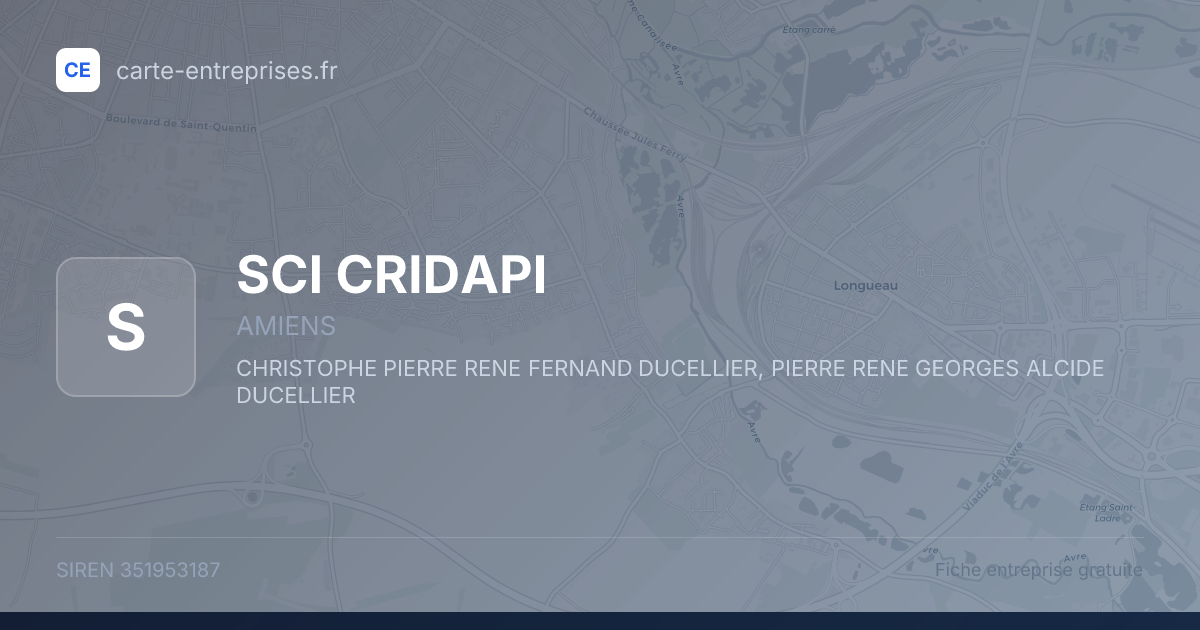SCI CRIDAPI — 351953187 — fiche entreprise