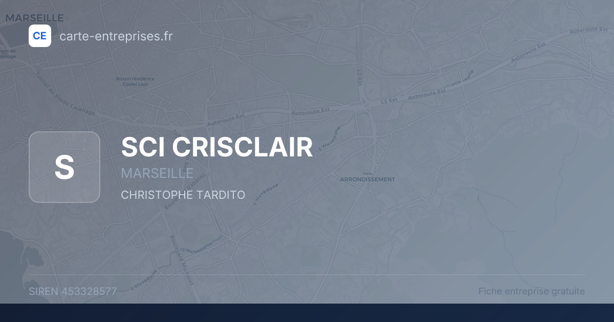 SCI CRISCLAIR — 453328577 — fiche entreprise