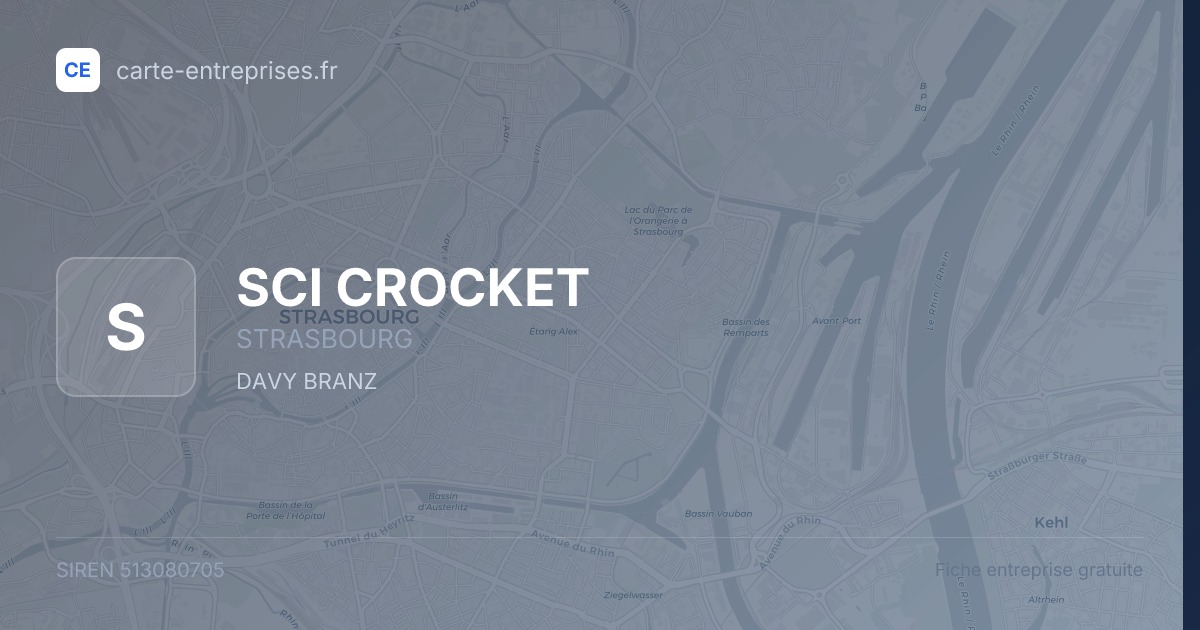 SCI CROCKET — 513080705 — fiche entreprise