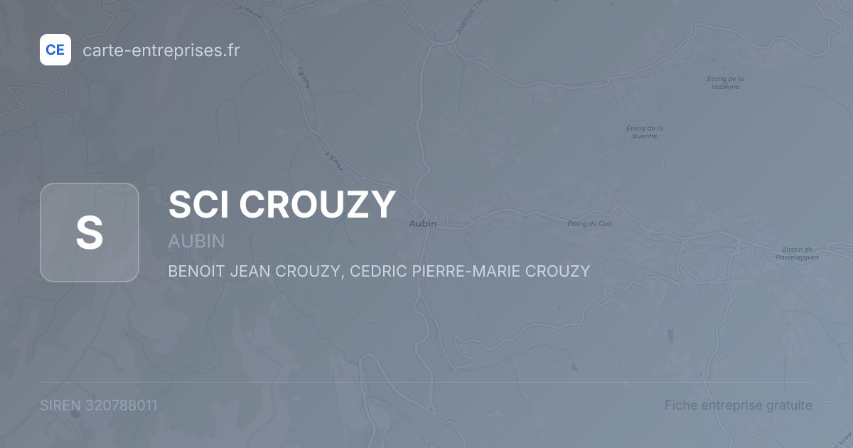 SCI CROUZY — 320788011 — fiche entreprise