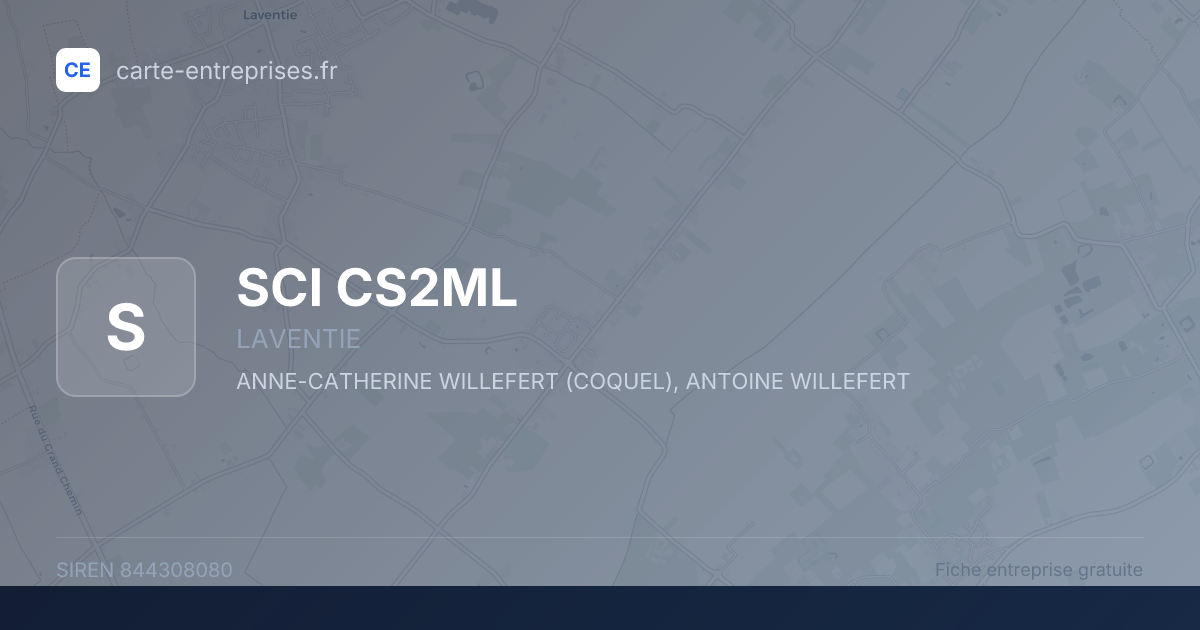 SCI CS2ML — 844308080 — fiche entreprise