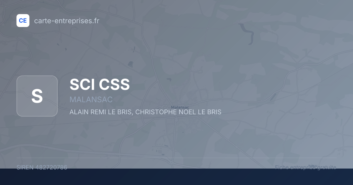 SCI CSS — 482720786 — fiche entreprise