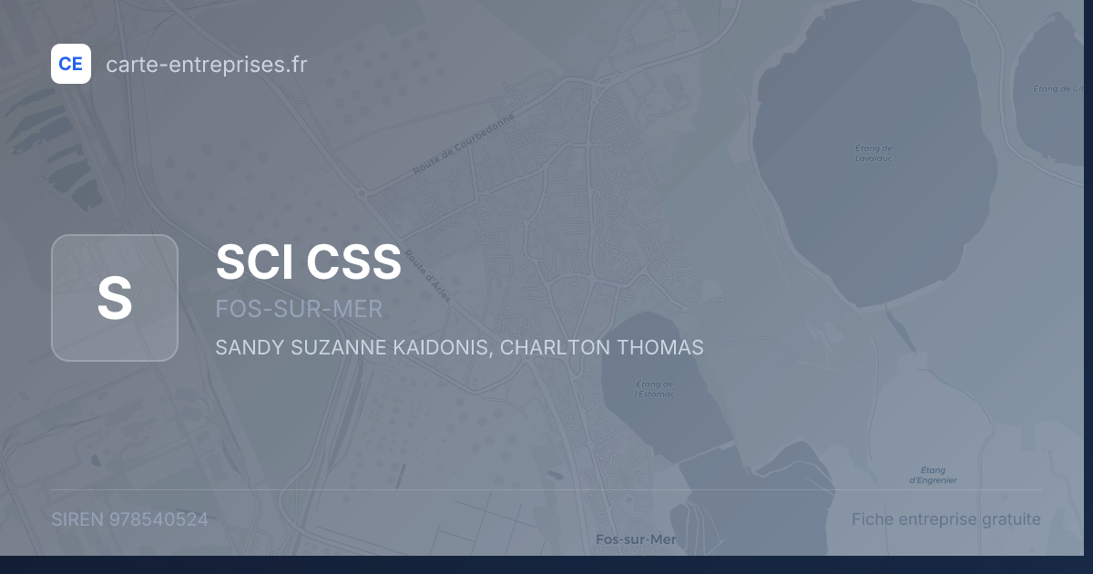 SCI CSS — 978540524 — fiche entreprise