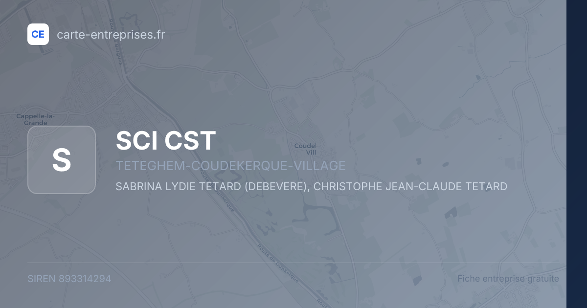 SCI CST — 893314294 — fiche entreprise