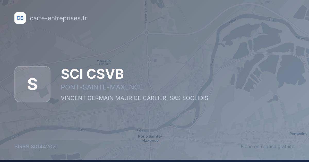 SCI CSVB — 801442021 — fiche entreprise