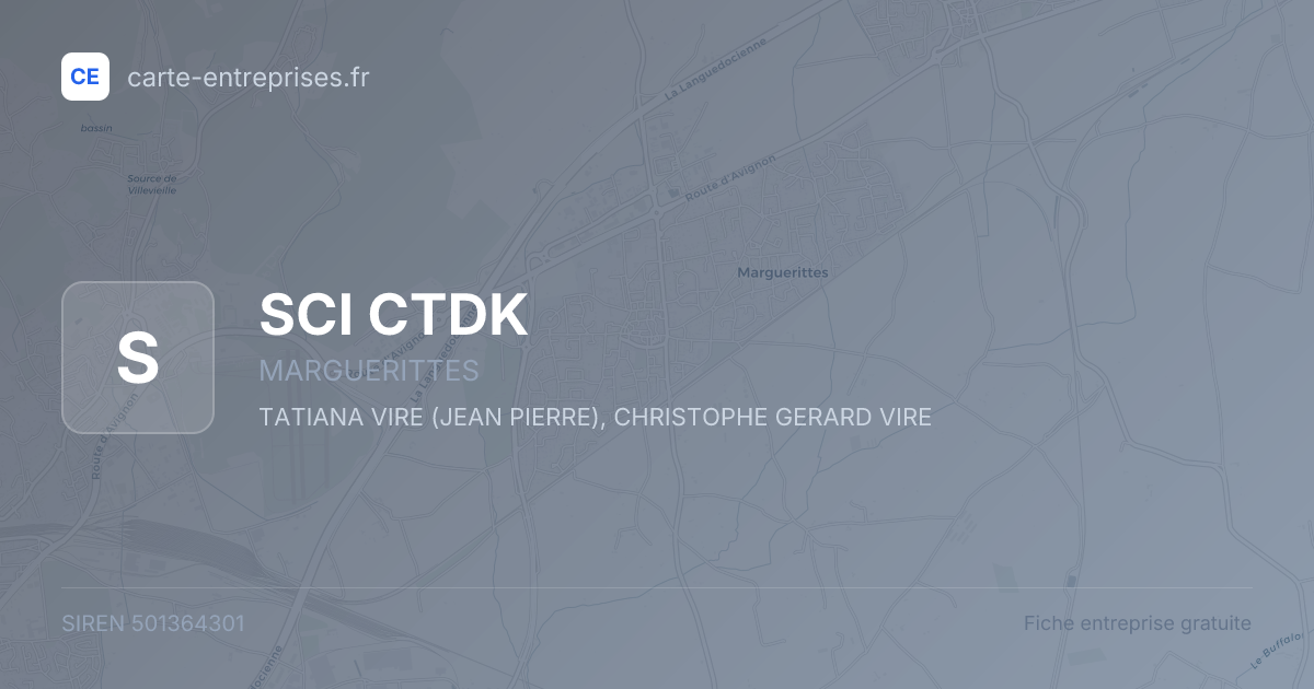 SCI CTDK — 501364301 — fiche entreprise