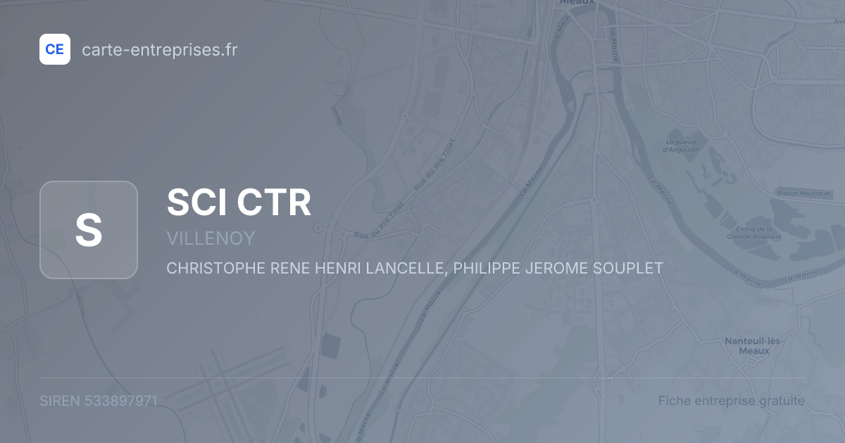 SCI CTR — 533897971 — fiche entreprise