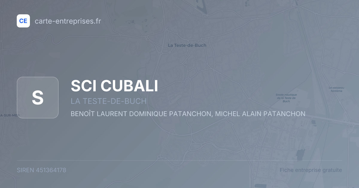 SCI CUBALI — 451364178 — fiche entreprise