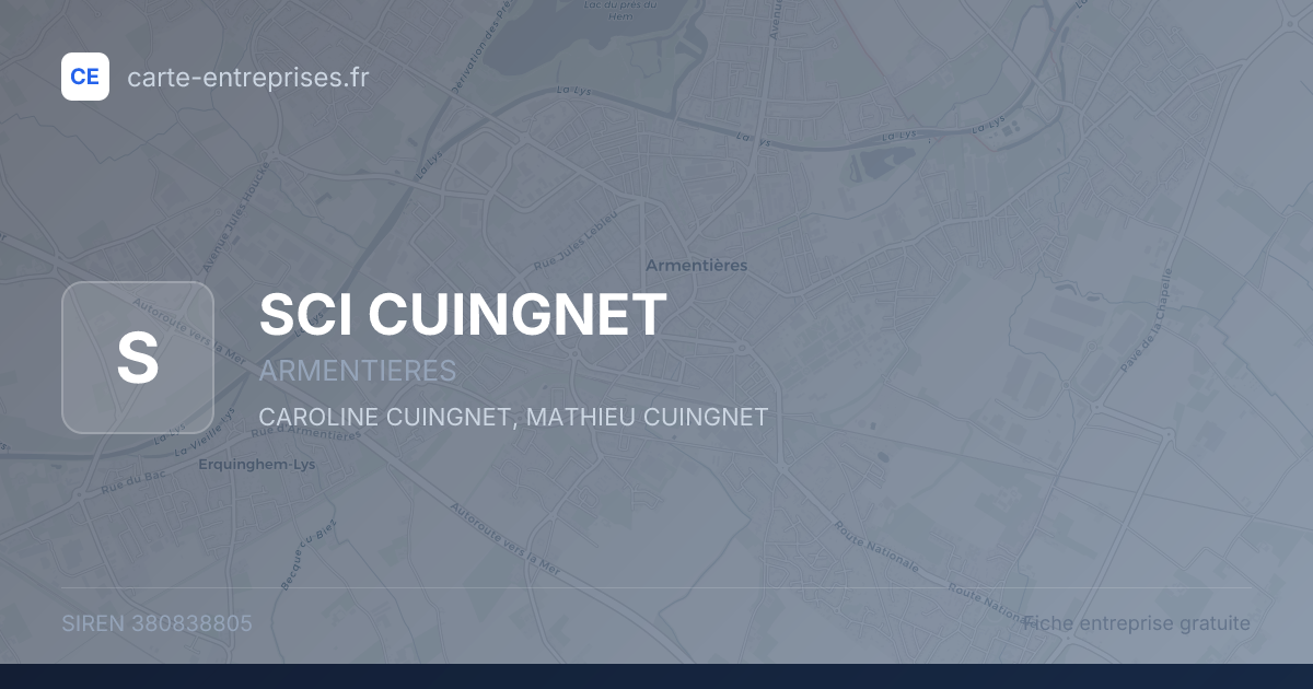 SCI CUINGNET — 380838805 — fiche entreprise