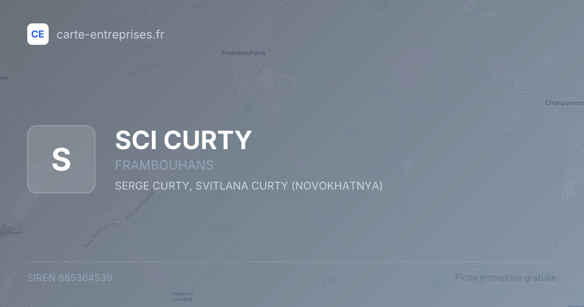 SCI CURTY — 885364539 — fiche entreprise