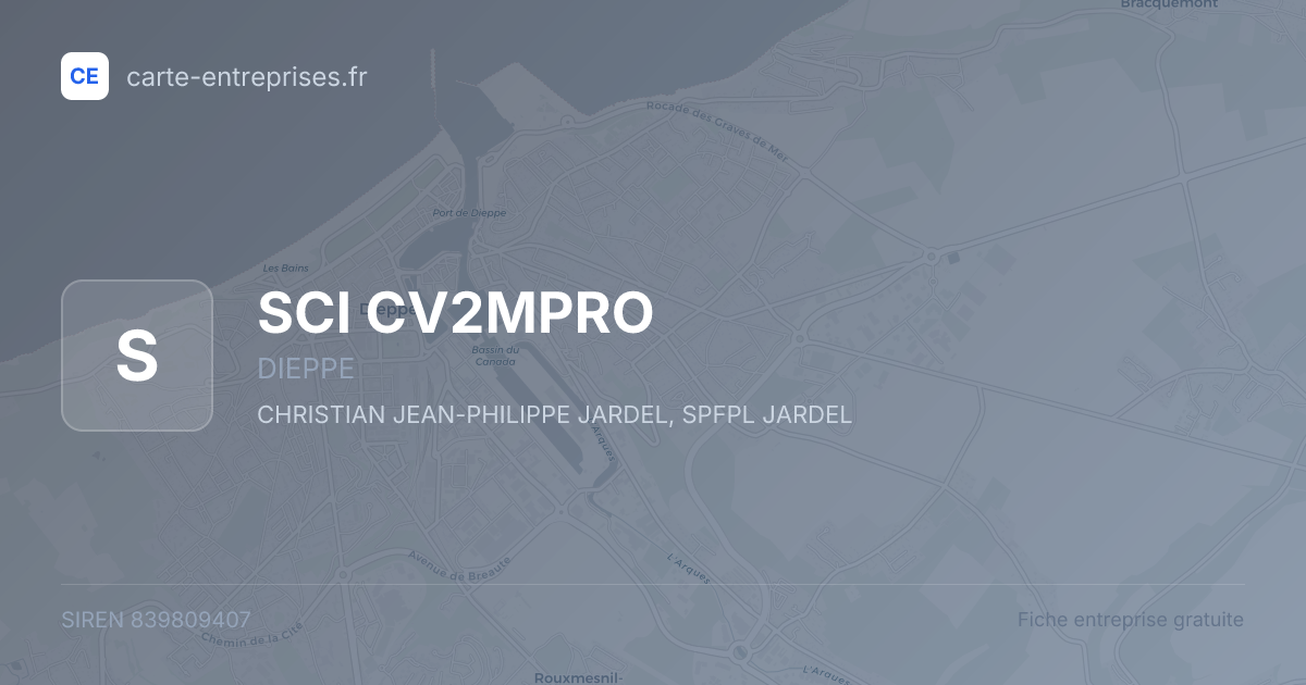 SCI CV2MPRO — 839809407 — fiche entreprise