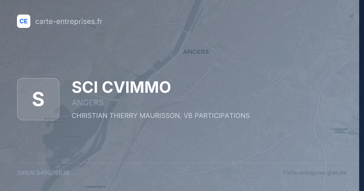 SCI CVIMMO — 849979836 — fiche entreprise