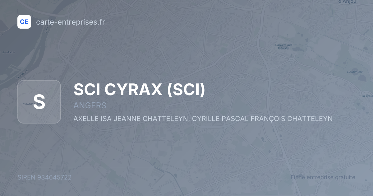 SCI CYRAX (SCI) — 934645722 — fiche entreprise