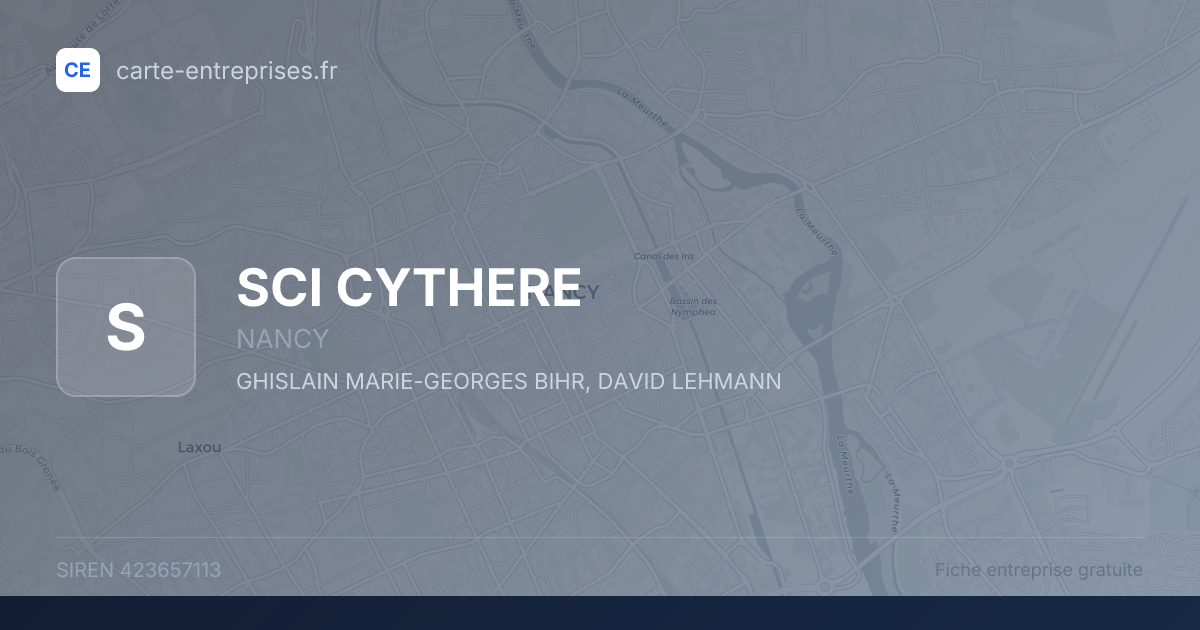 SCI CYTHERE — 423657113 — fiche entreprise