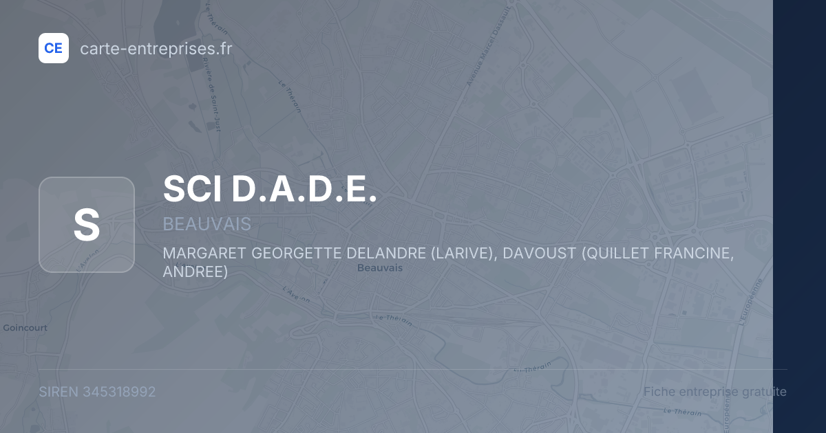 SCI D.A.D.E. — 345318992 — fiche entreprise