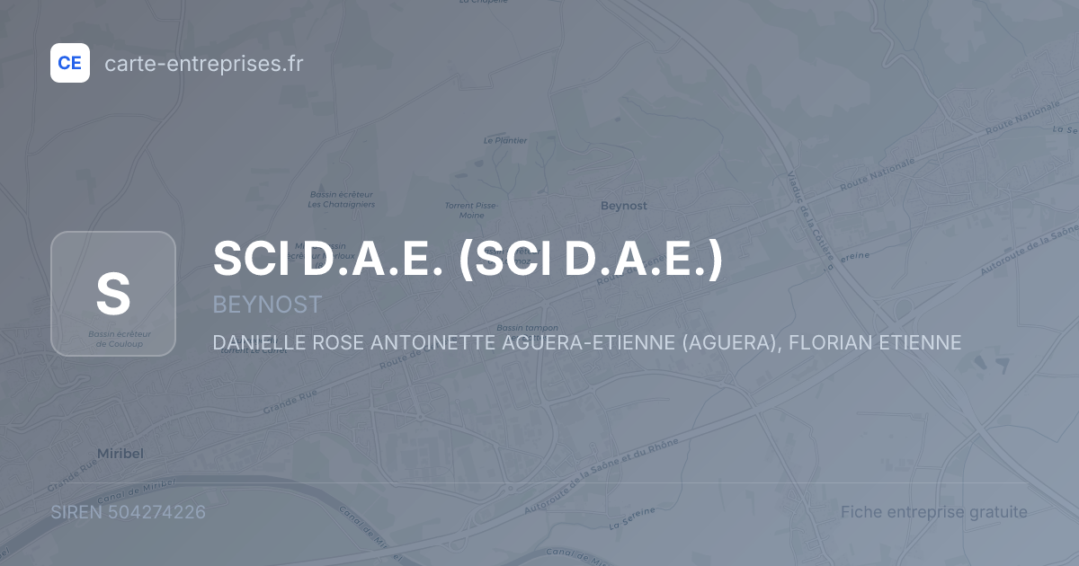 SCI D.A.E. — 504274226 — fiche entreprise