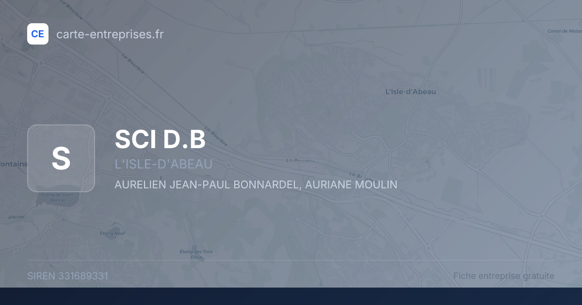 SCI D.B — 331689331 — fiche entreprise