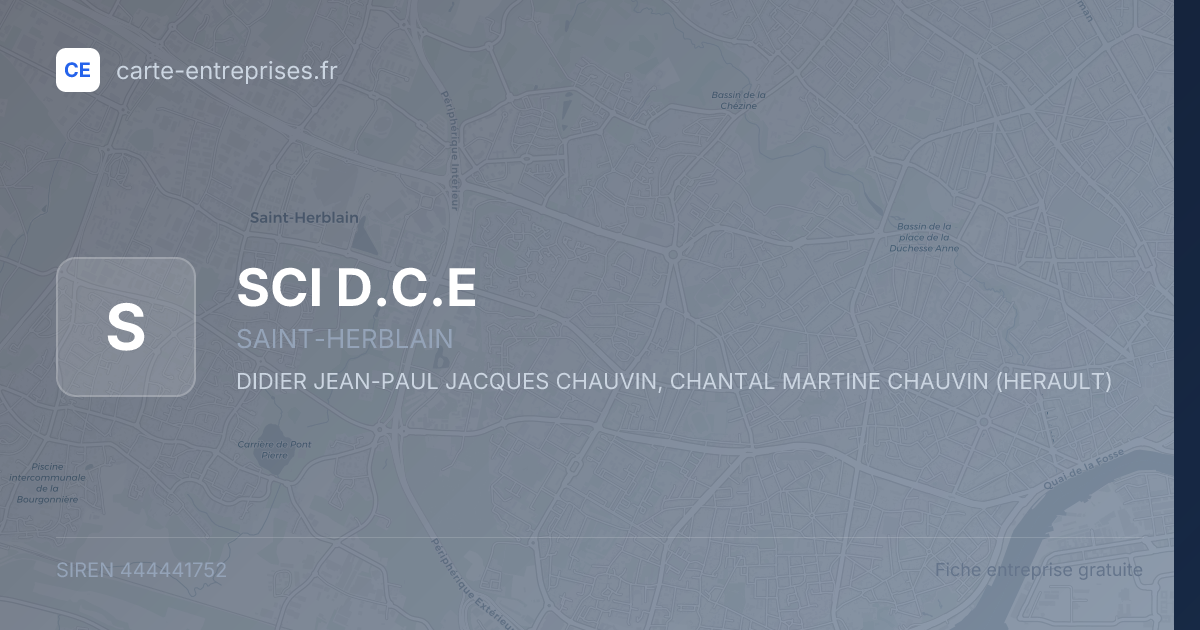 SCI D.C.E — 444441752 — fiche entreprise