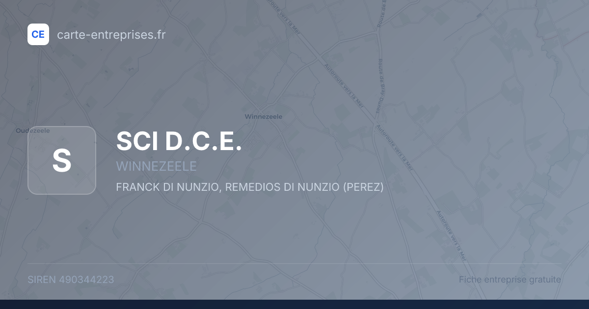 SCI D.C.E. — 490344223 — fiche entreprise