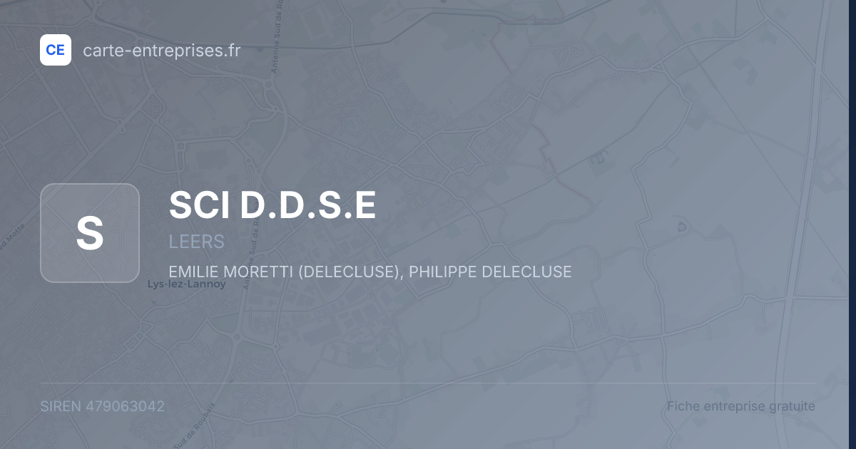 SCI D.D.S.E — 479063042 — fiche entreprise