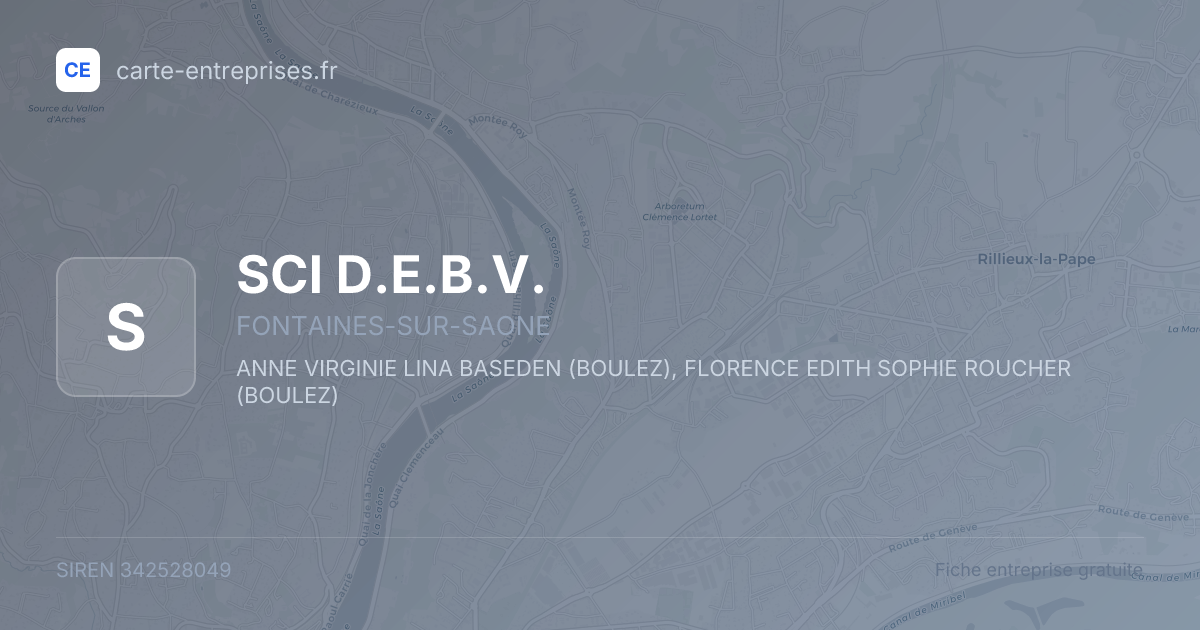 SCI D.E.B.V. — 342528049 — fiche entreprise