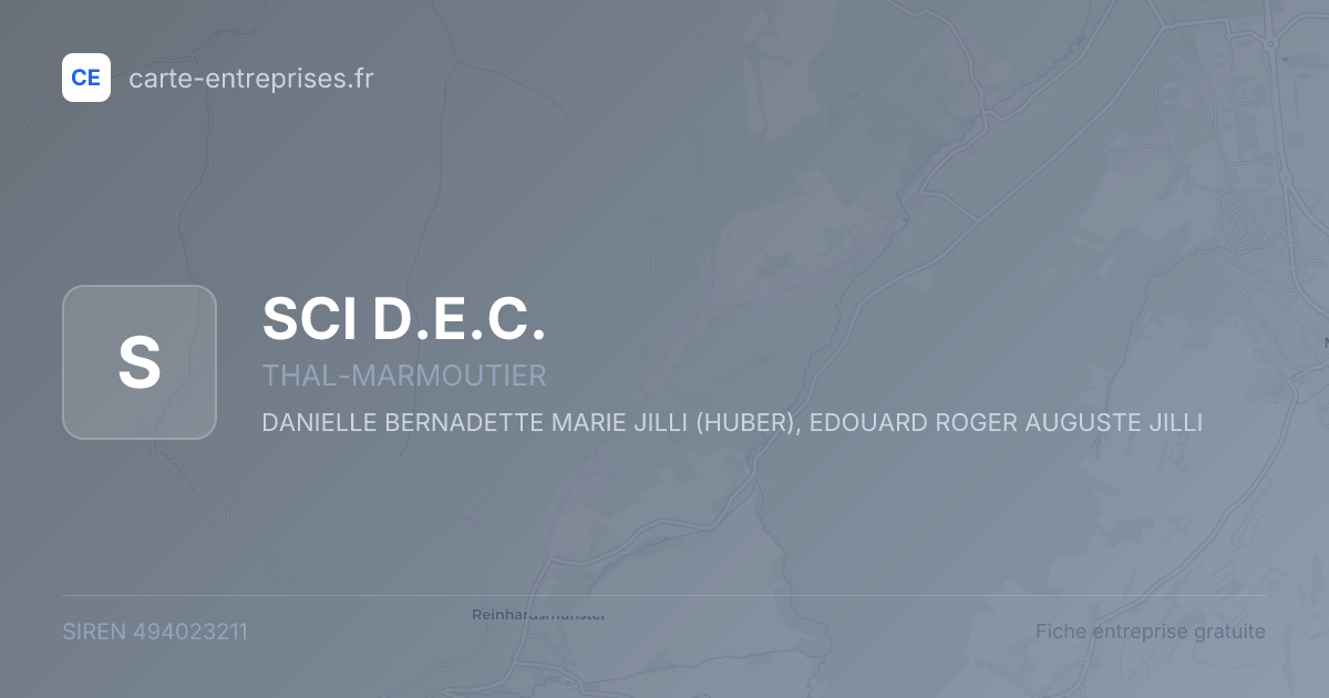 SCI D.E.C. — 494023211 — fiche entreprise