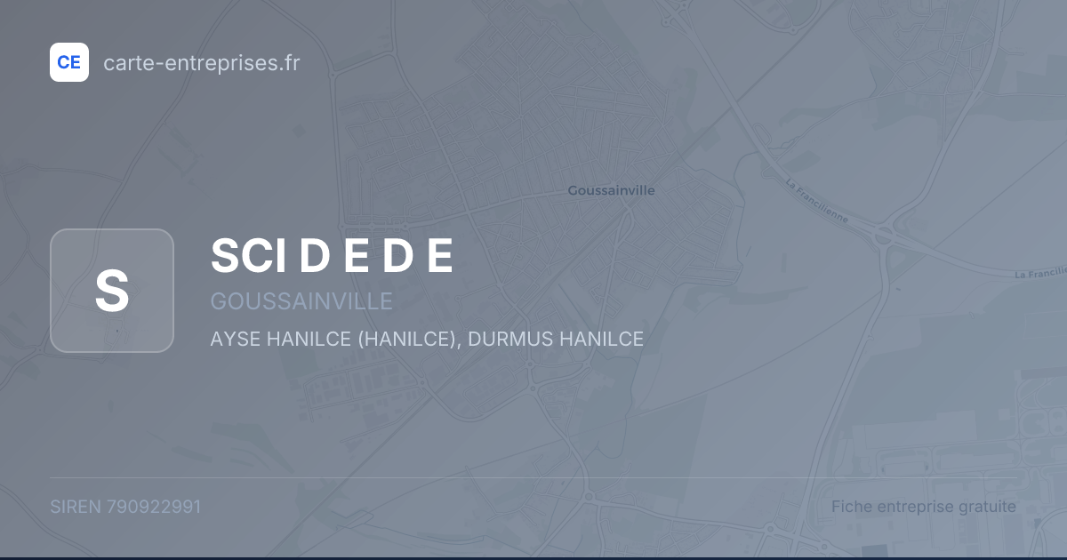 SCI D E D E — 790922991 — fiche entreprise