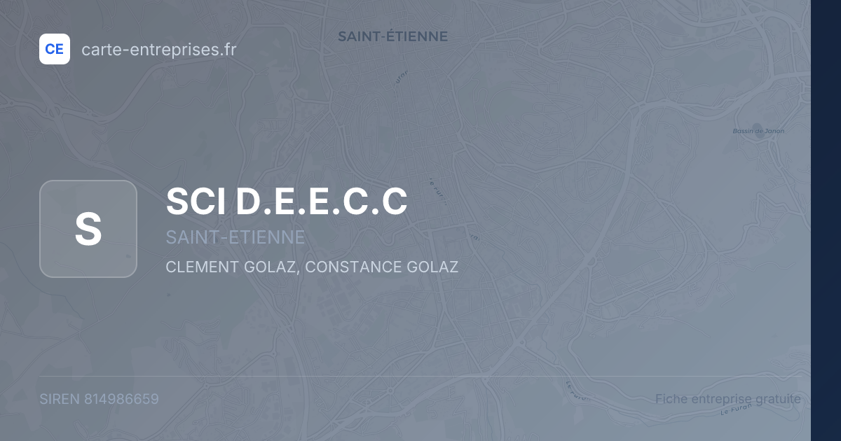 SCI D.E.E.C.C — 814986659 — fiche entreprise