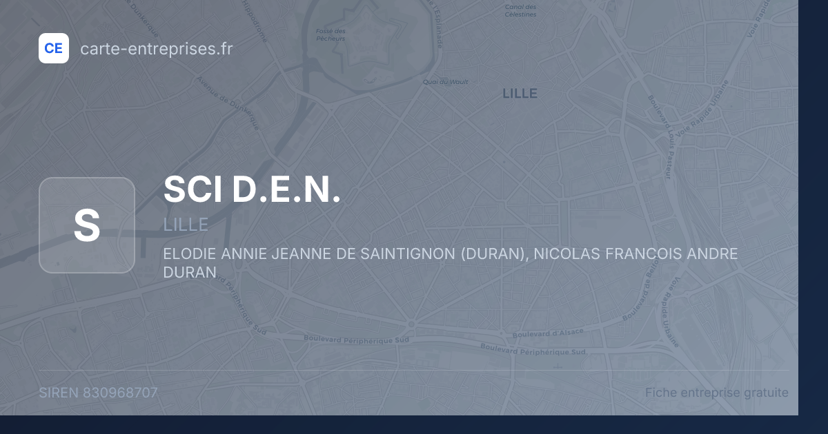SCI D.E.N. — 830968707 — fiche entreprise
