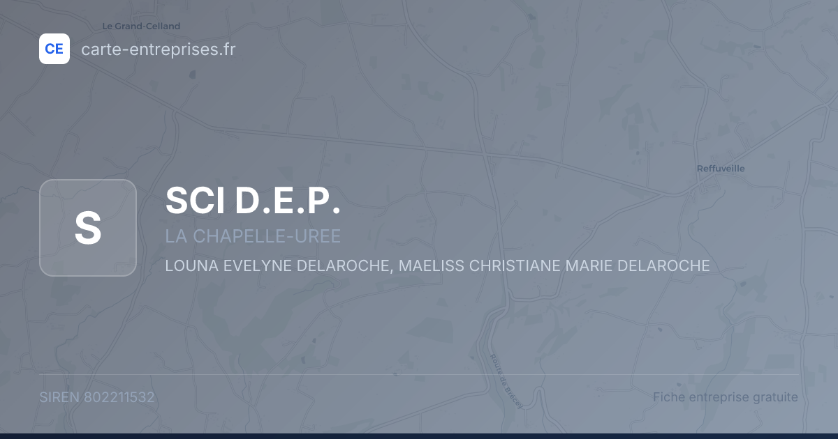 SCI D.E.P. — 802211532 — fiche entreprise