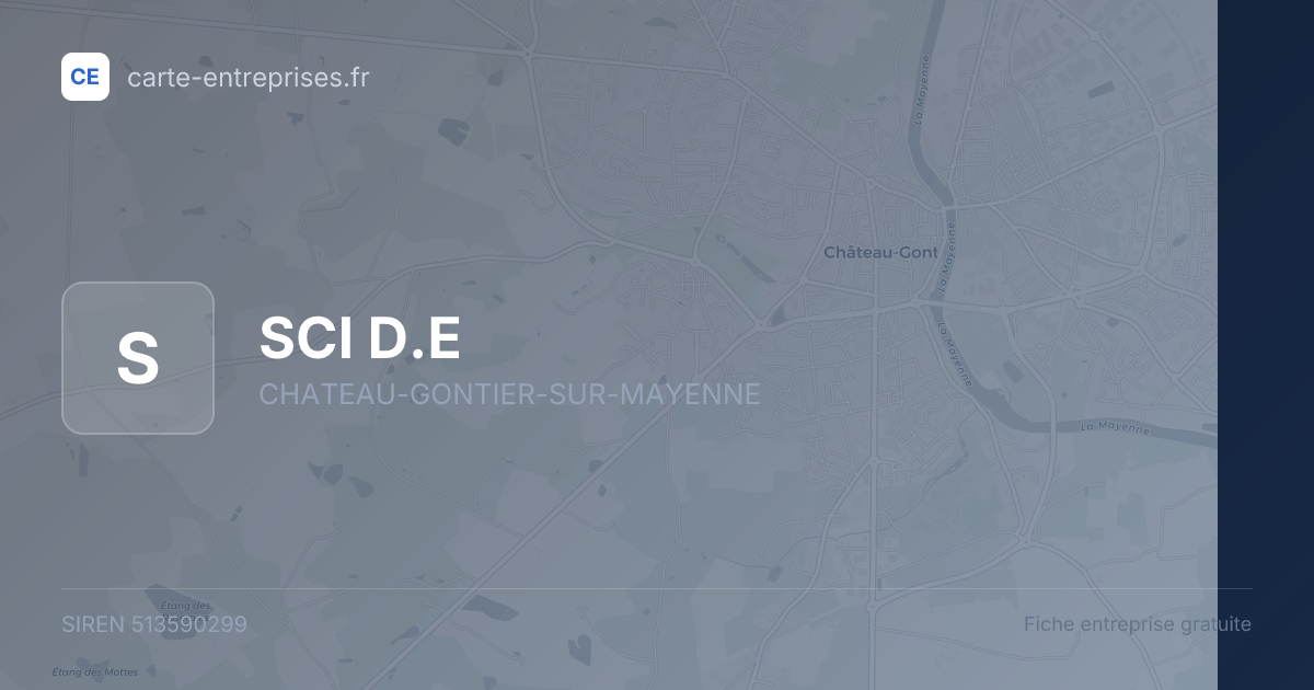 SCI D.E — 513590299 — fiche entreprise
