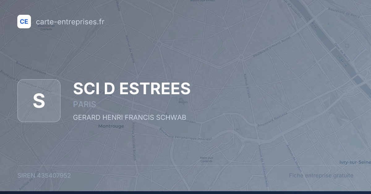 SCI D ESTREES — 435407952 — fiche entreprise