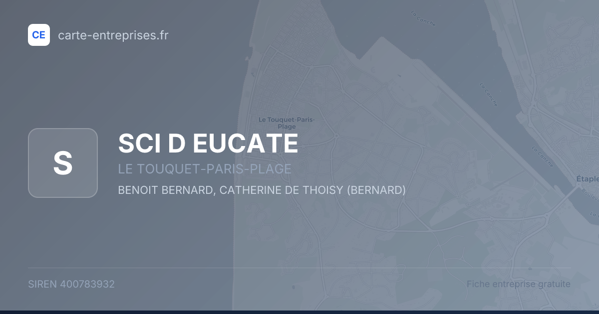 SCI D EUCATE — 400783932 — fiche entreprise