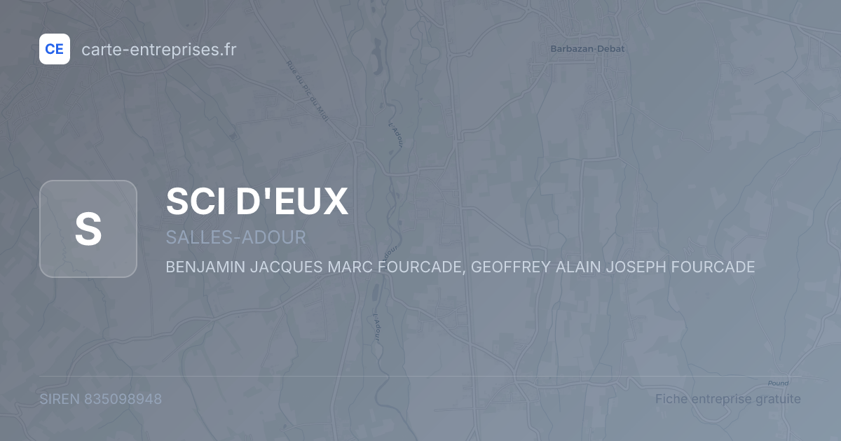 SCI D'EUX — 835098948 — fiche entreprise