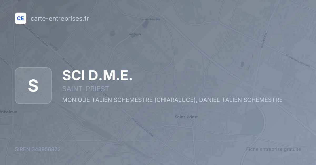 SCI D.M.E. — 348956822 — fiche entreprise