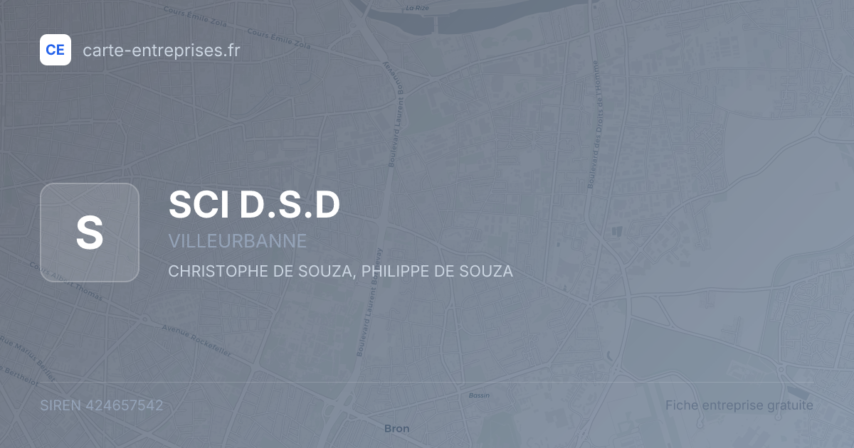 SCI D.S.D — 424657542 — fiche entreprise