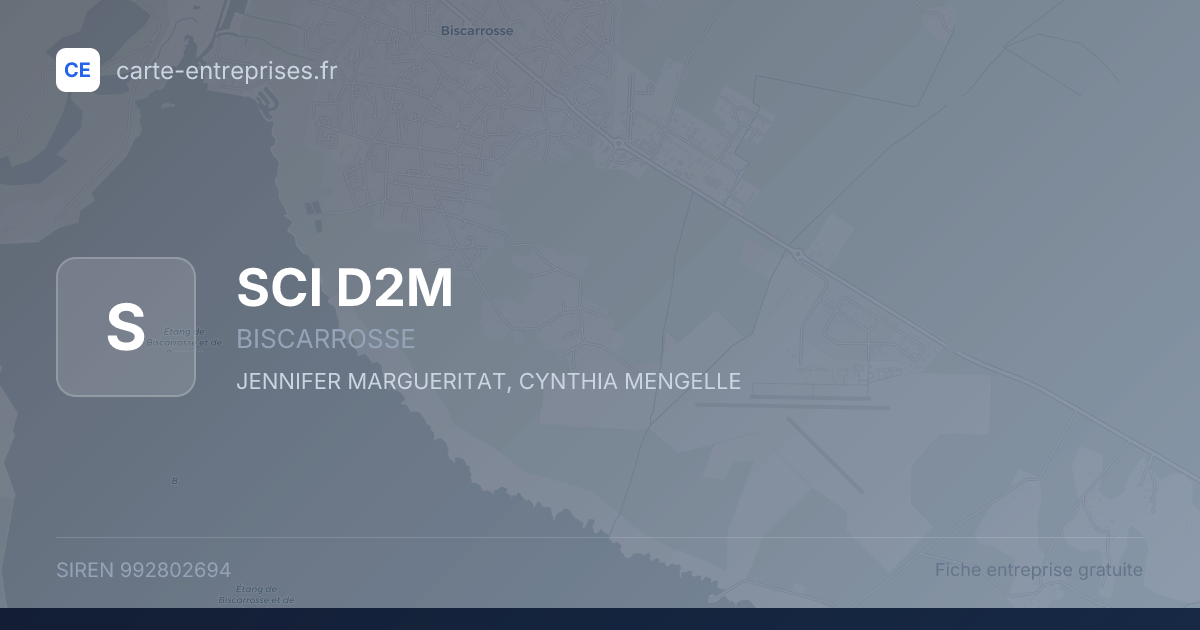 SCI D2M — 992802694 — fiche entreprise